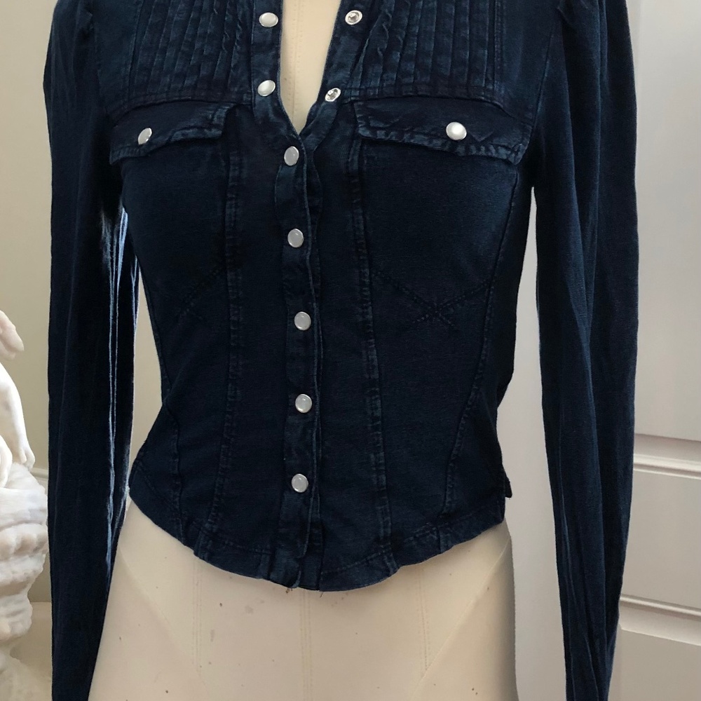 NEW Free People Women’s Top color Stormy Navy Size XS